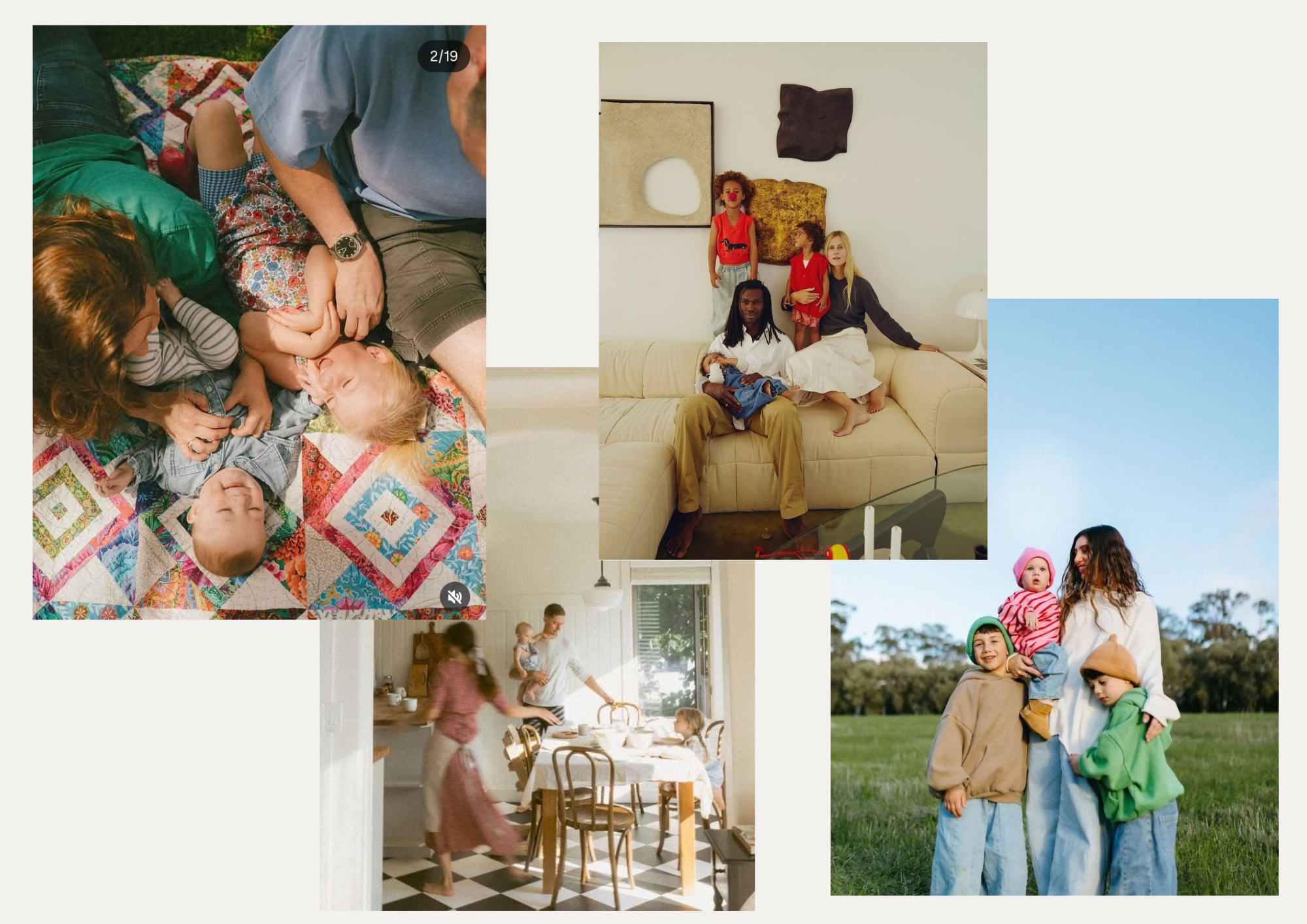 Colorful family photoshoot outfit and vibe inspiration